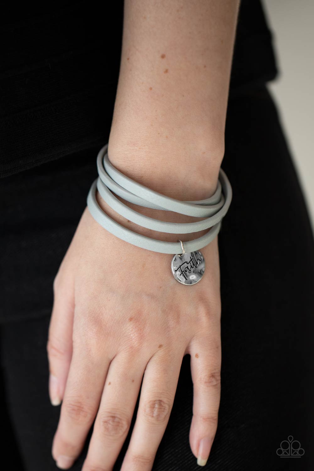 Wonderfully Worded - Silver Bracelet -Paparazzi